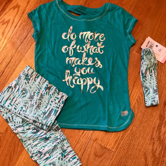 Marika Other - NEW Girls' Active Capri Set with Headband